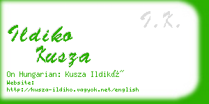 ildiko kusza business card